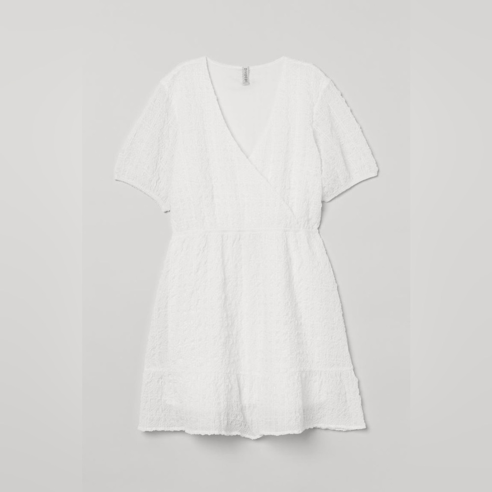 H&M Flared white dress